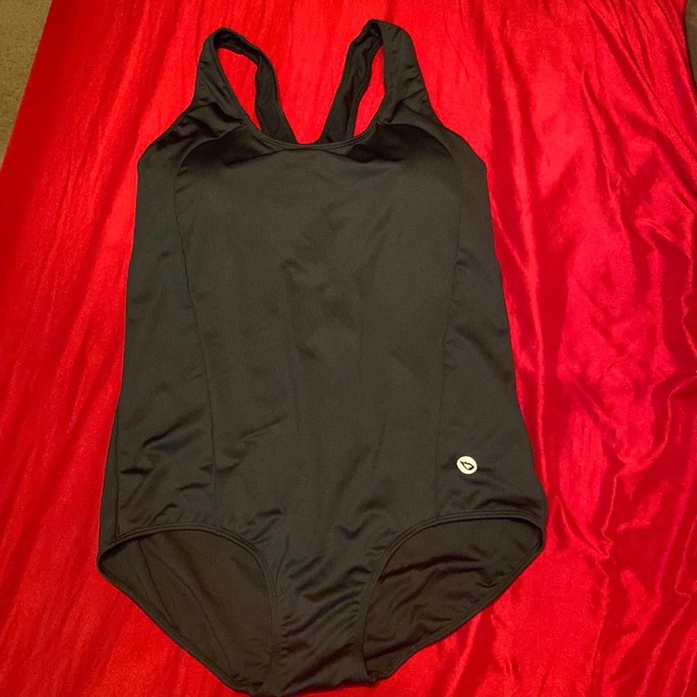 BALEAF Women's Black Conservative Athletic Racerback One Piece Training Swimsuit
